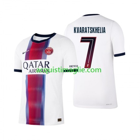 Divisa di Calcio Paris Saint Germain Khvicha Kvaratskhelia 7 Trasferta 2026/2027